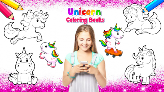 اسکرین شات برنامه Unicorn Coloring Book & Baby Games for Girls 7