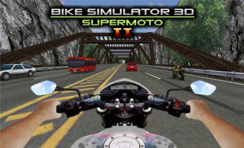 اسکرین شات بازی Bike Simulator 2 Moto Race Game 1