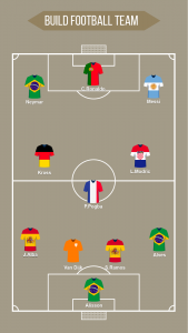 اسکرین شات 2 برنامه Football Squad Builder