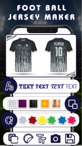 اسکرین شات برنامه Football Jersey Maker : Football T-Shirt Design 3