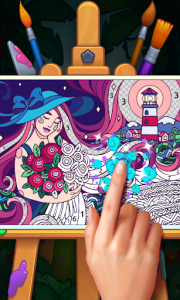 اسکرین شات بازی Color Stories: coloring casino & paint art gallery 1