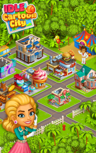 اسکرین شات بازی Idle Cartoon City Empire:Miner,Supermarket,Farming 1