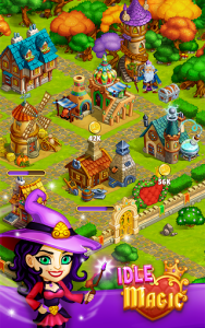 اسکرین شات بازی Idle Magic:Builder,Miner,Farmer at Click Away City 1
