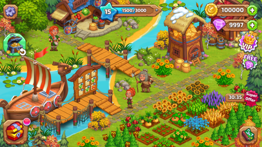 اسکرین شات 8 بازی Vikings and Dragon Island Farm