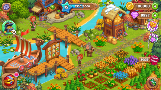 اسکرین شات بازی Vikings and Dragon Island Farm 8