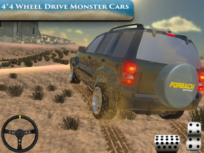 اسکرین شات بازی Desert Jeep off-road 4x4 – Car Chaser Stunts 2