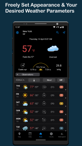 اسکرین شات 2 برنامه Foreca Weather & Radar