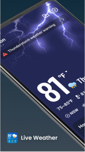 اسکرین شات 1 برنامه Live Weather: Daily Forecast