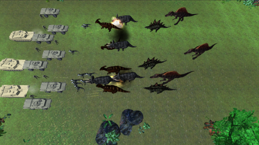 اسکرین شات بازی Army vs Dinosaur: Battle Simulator 3