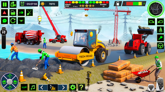 اسکرین شات برنامه Real Road Construction Games 6