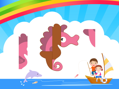 اسکرین شات برنامه Preschool Puzzles: Animals 7