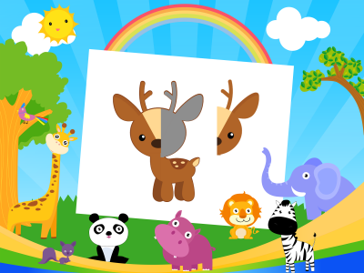 اسکرین شات برنامه Preschool Puzzles: Animals 1