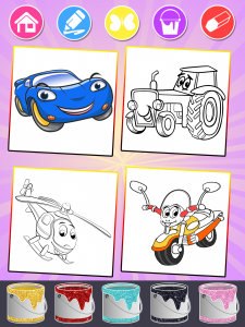 اسکرین شات برنامه Cars Coloring Books for Kids 6