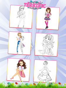 اسکرین شات برنامه Fashion Coloring Book 3