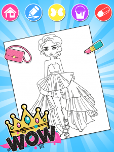 اسکرین شات برنامه Fashion Coloring Book 2