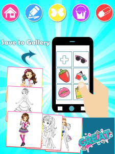 اسکرین شات برنامه Fashion Coloring Book 6