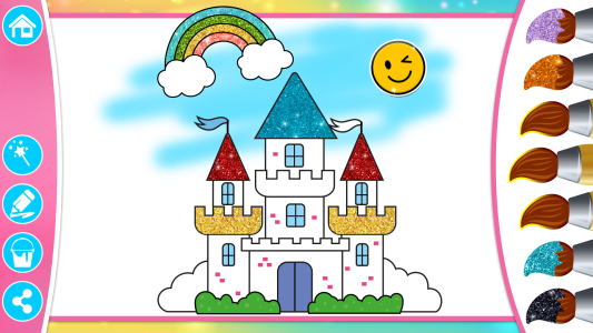 اسکرین شات 7 برنامه Princess Coloring Book & Games
