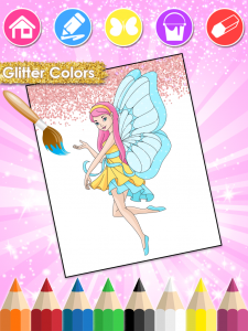اسکرین شات برنامه Princess Coloring & Dress Up 3