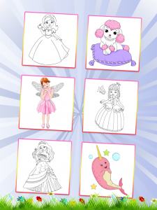اسکرین شات برنامه Princess Coloring Book 3 3