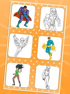 اسکرین شات برنامه Superhero Coloring Pages 2