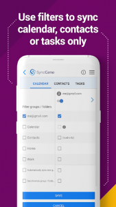 اسکرین شات برنامه SyncGene Contact Calendar Sync 7