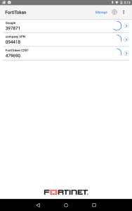 اسکرین شات 3 برنامه FortiToken Mobile