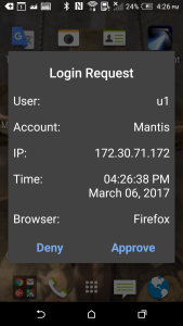 اسکرین شات 2 برنامه FortiToken Mobile