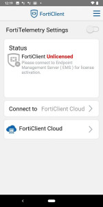 اسکرین شات 1 برنامه FortiClient