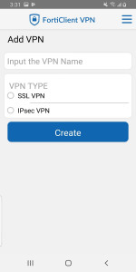 اسکرین شات برنامه FortiClient VPN 1