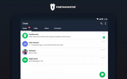 اسکرین شات برنامه FortKnoxster -  Encrypted Messenger & Calls 7