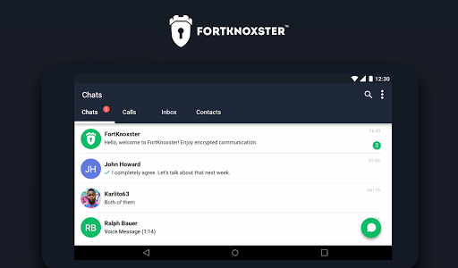 اسکرین شات برنامه FortKnoxster -  Encrypted Messenger & Calls 6