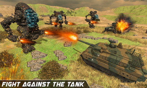 اسکرین شات برنامه Grand Tank VS Futuristic War Robot 2019 1