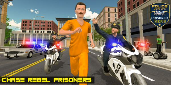 اسکرین شات برنامه Police Bike Prisoner Transport 3