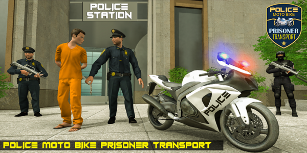 اسکرین شات برنامه Police Bike Prisoner Transport 1