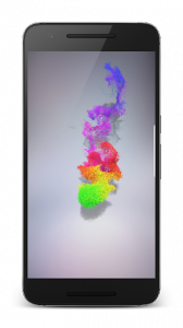 اسکرین شات برنامه S8 Color Burst Particles Nougat 3D live wallpaper 2
