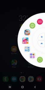 اسکرین شات برنامه Galaxy - Wheel Launcher Theme 1