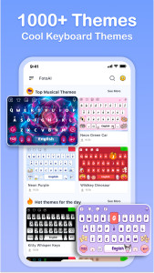 اسکرین شات 2 برنامه FotoAI Keyboard Themes & Fonts