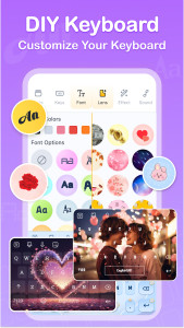 اسکرین شات 3 برنامه FotoAI Keyboard Themes & Fonts