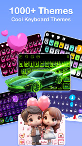 اسکرین شات 1 برنامه Keyboard Themes, Fonts -FotoAI