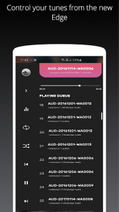 اسکرین شات برنامه Galaxy S10/S20/Note 20 Edge Music Player 3