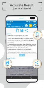 اسکرین شات 4 برنامه OCR Text Scanner-Image to Text