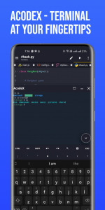 اسکرین شات برنامه Acode - code editor | FOSS 4