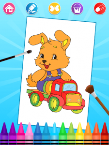 اسکرین شات بازی Driving Animals Coloring Pages 6