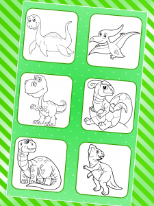 اسکرین شات 3 برنامه Dino Coloring Pages