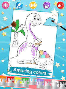 اسکرین شات برنامه Dino Coloring Pages🦕 5