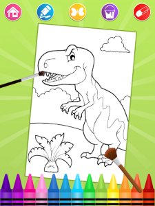 اسکرین شات برنامه Dino Coloring Pages🦕 1