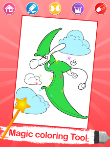 اسکرین شات 7 برنامه Dino Coloring Pages