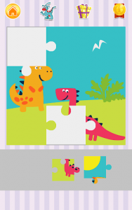 اسکرین شات برنامه Dino Jigsaw Puzzles 1