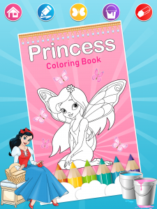 اسکرین شات برنامه Princess Coloring Pages 2
