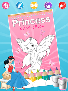 اسکرین شات برنامه Princess Coloring Pages for Kids 👸💍 2